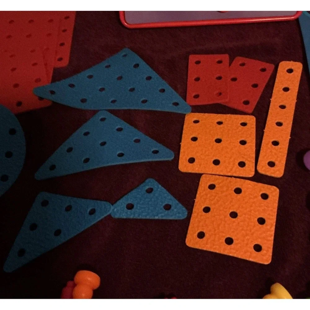 Little Hands Button Art And Lauri Foam Peg Puzzles,‎ Large Lot